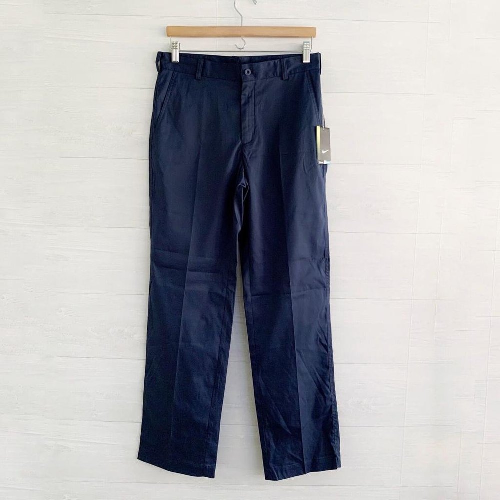 Nike Golf Dri-Fit ~ Navy blue Standard Fit stay cool chino pants, 30 x 32